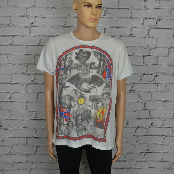 Mens All Saints Apalacia Tee graphic tee t-shirt - Picture 1 of 7
